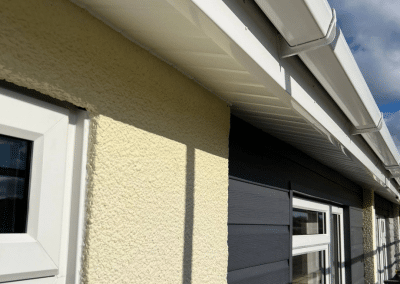 A new white fascia fitted by GH Windows