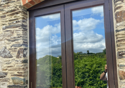 Premium brown windows fitted by GH Windows