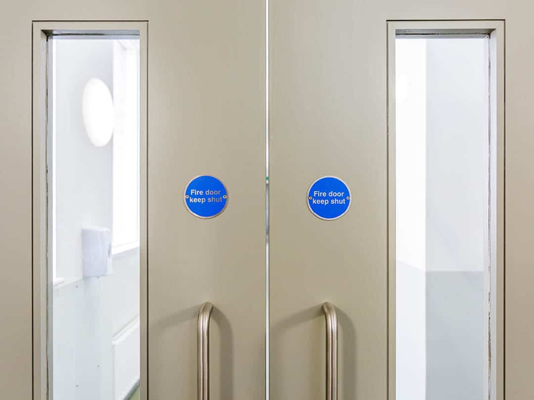 A new fire door installation from GH Windows.